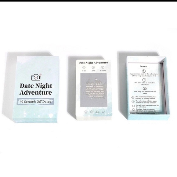 Couples Game Gift Date Night Adventure 40 Scratch Off Dates Boyfriend Girlfriend - Picture 2 of 3